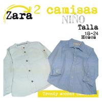 Usado, 2 Camisas Niño Azul Y Celeste Zara. La Segunda Bazar segunda mano   México 
