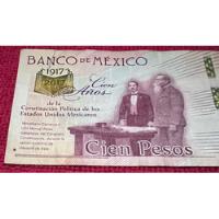 Usado, Billete 100 Pesos, Aniversario De La Constitucion Política segunda mano   México 