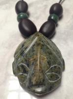 Collar Artesanal Cabeza Jade Verde De Chiapas segunda mano   México 
