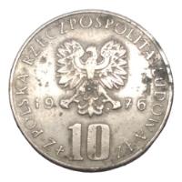 Usado, Moneda Polonia 10 Zlotych  Boleslaw  Prus Año 1976 Envío $60 segunda mano   México 