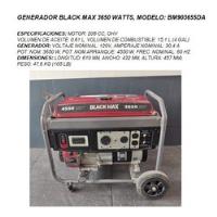 Generador Black Max 3650 Watts Mod Bm903655da segunda mano   México 