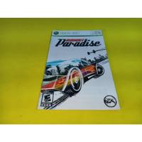 Manual Original Burnout Paradise Xbox 360 , usado segunda mano   México 